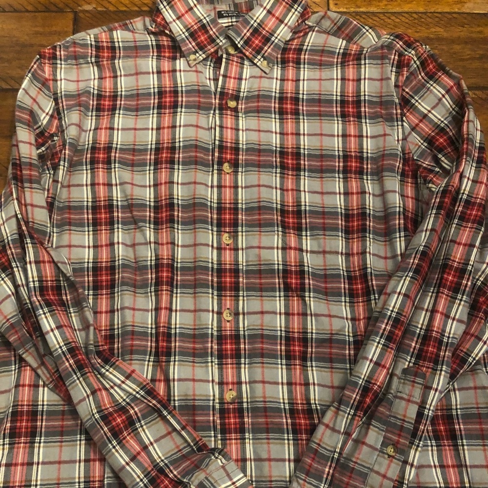 Black Brown 1826 Plaid Button Down Shirt